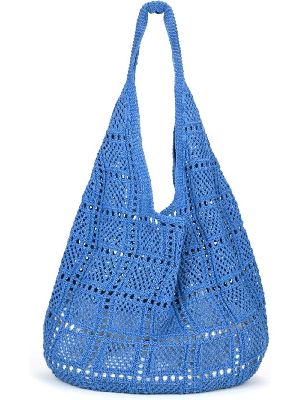 Stylish Crochet Tote Bag for Women | Summer Beach Knit Mesh Shoulder Handbag